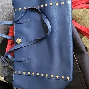 Michael Kors Blue and Gold bag